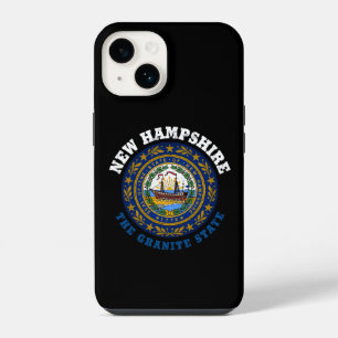 NEW HAMPSHIRE GRANITE STATE FLAG iPhone 14 CASE