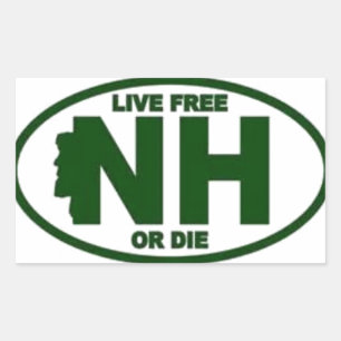 New Hampshire Live Fee or Die Sticker