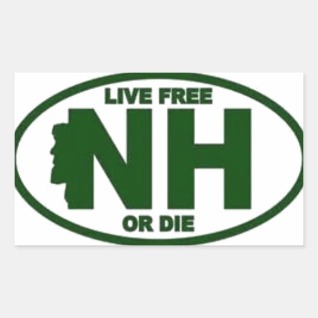 New Hampshire Live Fee or Die Sticker (Front)