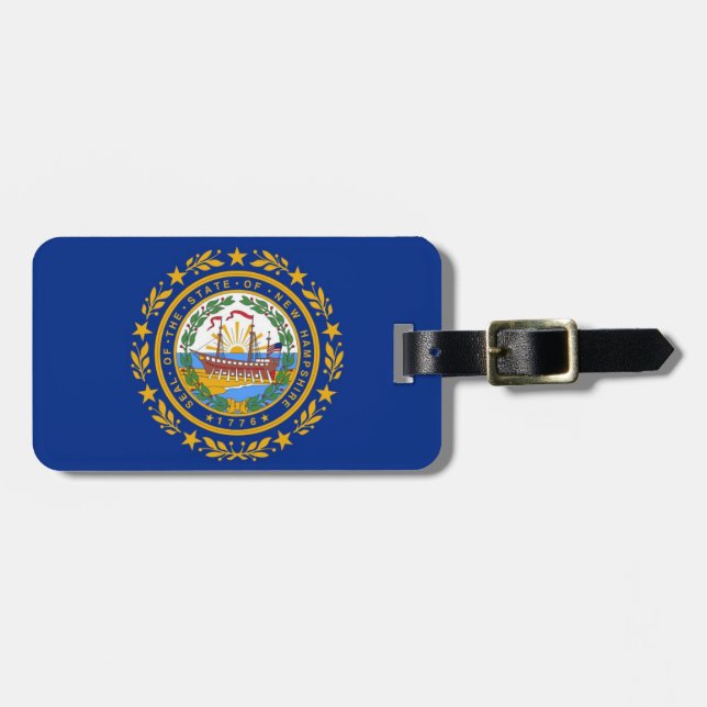 New Hampshire Luggage Tag (Front Horizontal)