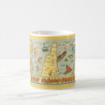 New Hampshire Mug<br><div class="desc">A fun vintage postcard map of New Hampshire repurposed on a mug.</div>