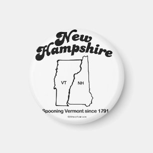 NEW HAMPSHIRE - "NEW HAMPSHIRE STATE MOTTO" T-shir Magnet