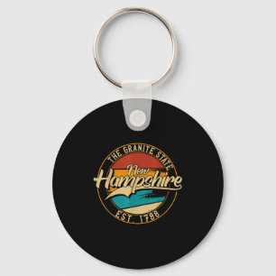 New Hampshire Nh _ 70s - 80s &amp; Vintage Look  Keychain