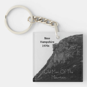 New Hampshire old man of the mountain Keychain