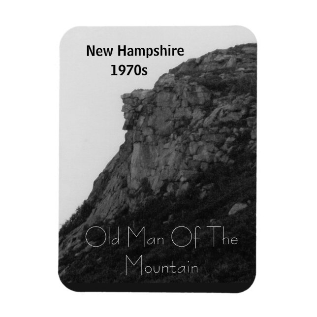 New Hampshire old man of the mountain  Magnet (Vertical)