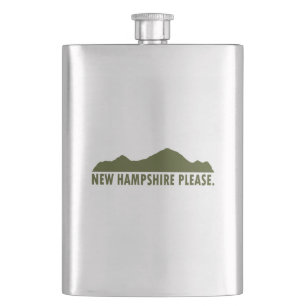 New Hampshire Please Hip Flask