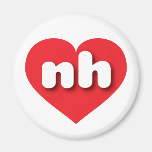New Hampshire red heart - I love nh Magnet