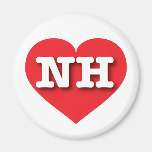 New Hampshire Red Heart - I love NH Magnet