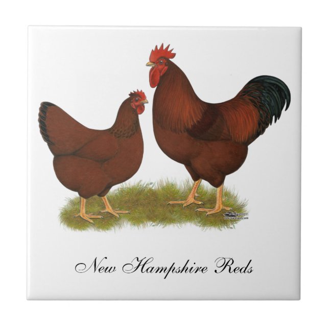 New Hampshire Reds Tile (Front)