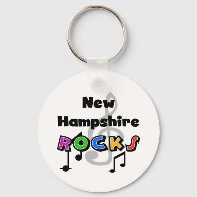 New Hampshire Rocks Keychain (Front)