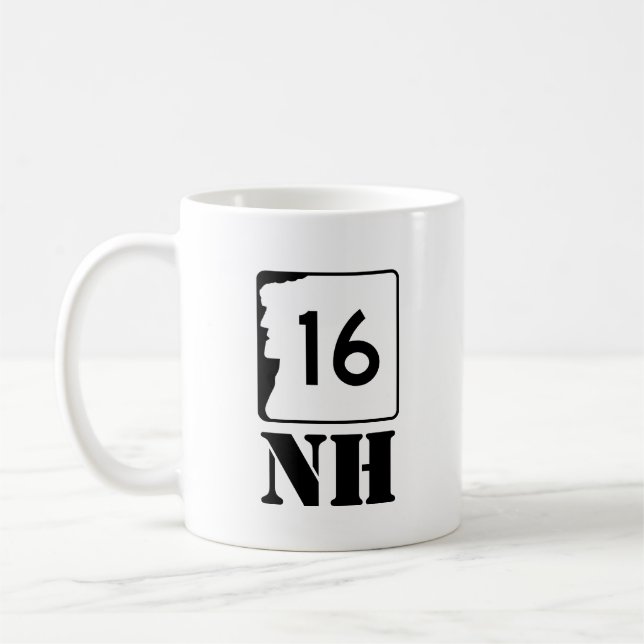 New Hampshire Route 16 Coffee Mug (Left)