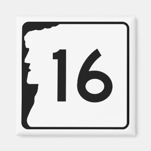 New Hampshire Route 16 Magnet