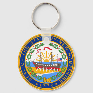 New Hampshire Seal Keychain