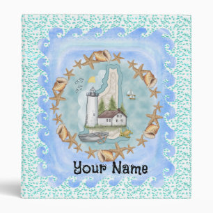 New Hampshire Shell Lighthouse binder