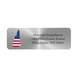 New Hampshire Silver State American Flag Patriotic