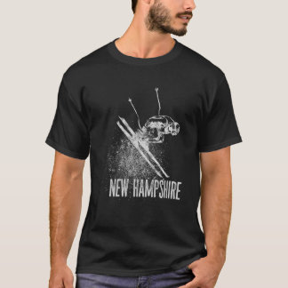 New Hampshire Ski Downhill Mountain Snow Skier T-Shirt