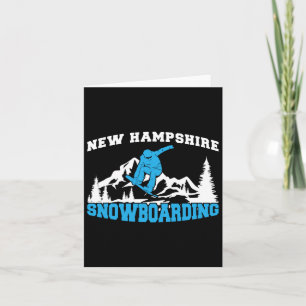 New Hampshire Snowboarding Winter And Mountain Spo Card