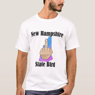 New Hampshire state bird t-shirt middle finger