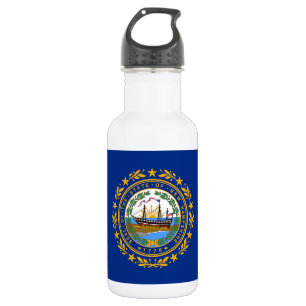 New Hampshire State Flag 532 Ml Water Bottle