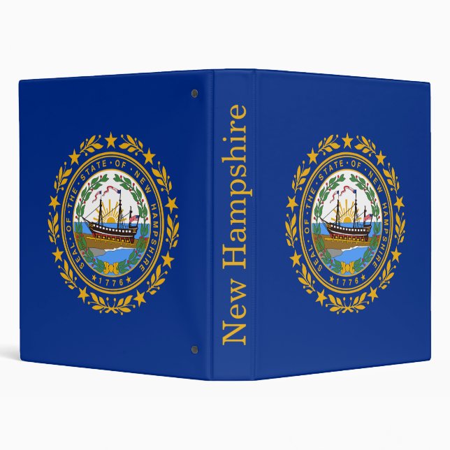 New Hampshire State Flag Binder (Background)