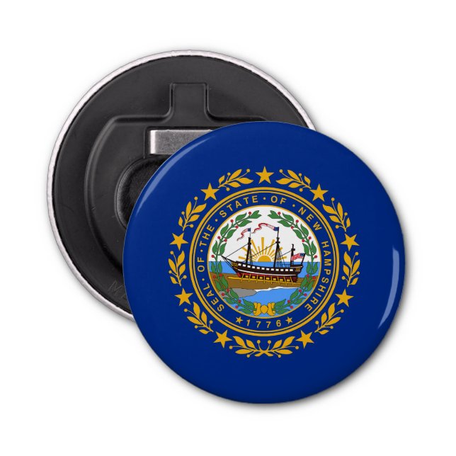 New Hampshire State Flag Bottle Opener (Front)