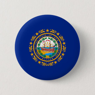 New Hampshire State Flag Design 2 Inch Round Button
