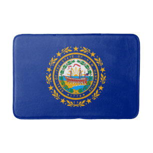 New Hampshire State Flag Design Bath Mat
