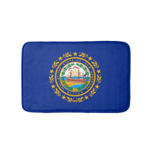 New Hampshire State Flag Design Bath Mat