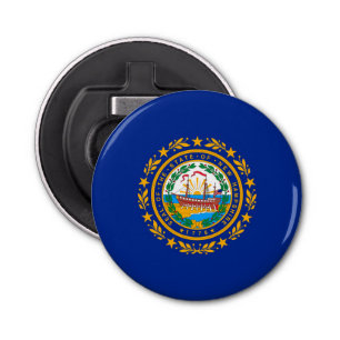 New Hampshire State Flag Design Bottle Opener