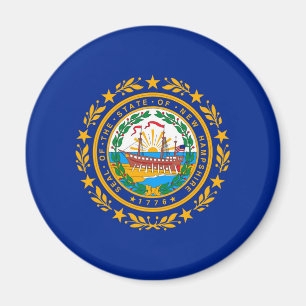New Hampshire State Flag Design Magnet