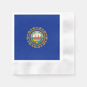 New Hampshire State Flag Design Napkin