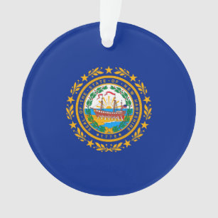 New Hampshire State Flag Design Ornament