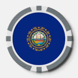 New Hampshire State Flag Design Poker Chips