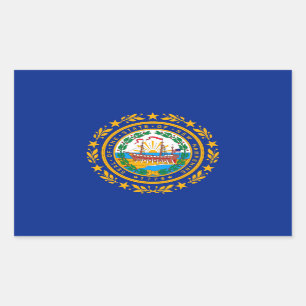New Hampshire State Flag Design Sticker