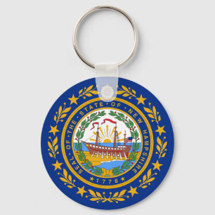 New Hampshire State Flag Keychain
