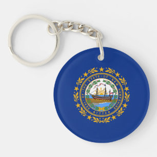 New Hampshire State Flag Keychain
