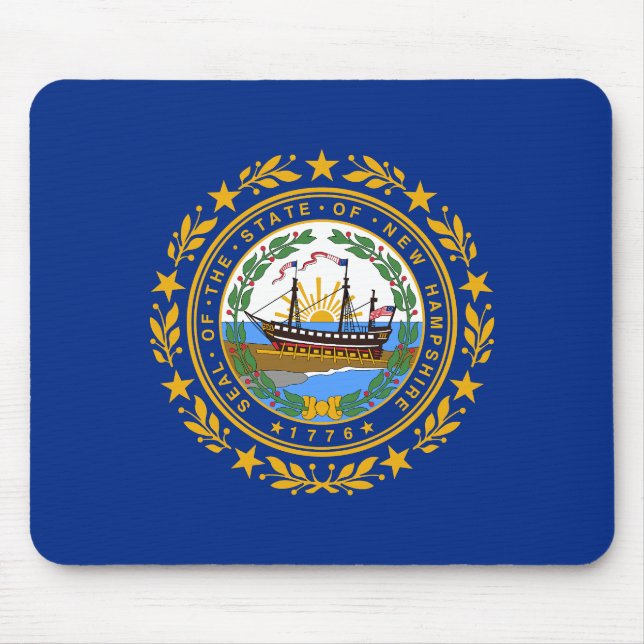 New Hampshire State Flag Mouse Pad (Front)