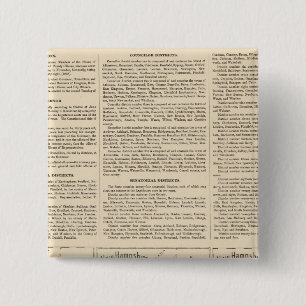 New Hampshire State government 2 Inch Square Button