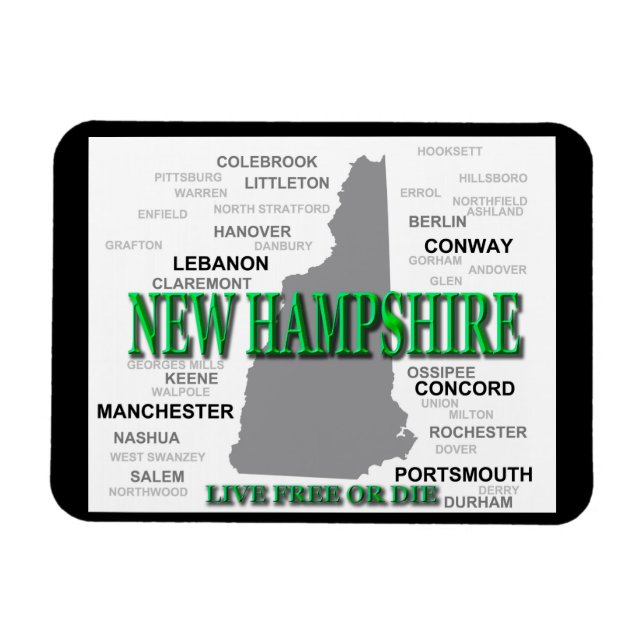 New Hampshire State Magnet (Horizontal)