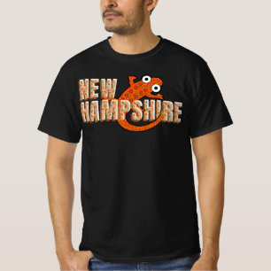 New Hampshire State Symbol Red Spotted Newt Dark T-Shirt