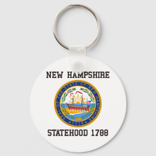 New Hampshire Statehood Keychain