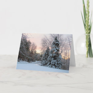 New Hampshire sunrise Holiday Card