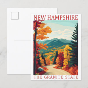New Hampshire the Granite State USA Travel Place Postcard