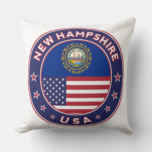 New Hampshire Throw Pillow