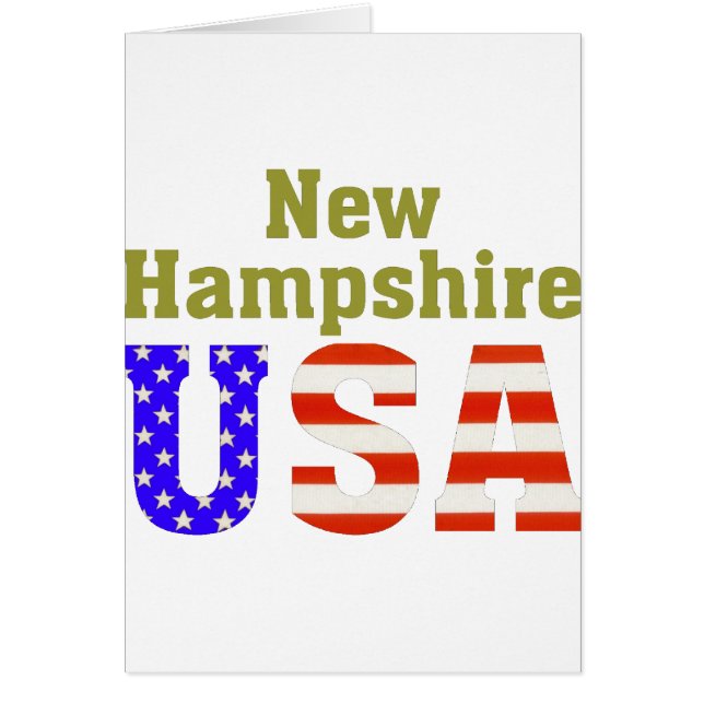 New Hampshire USA! (Front)