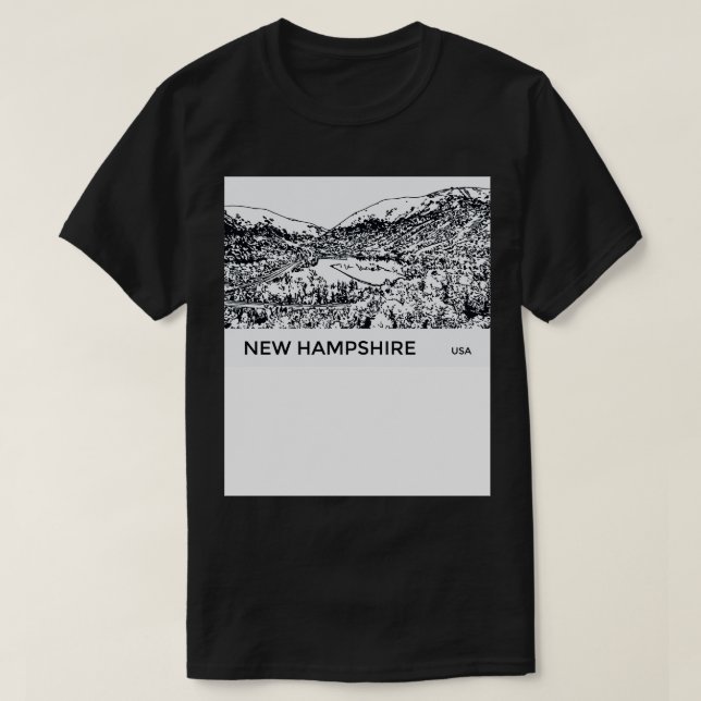 New Hampshire USA T-Shirt (Design Front)