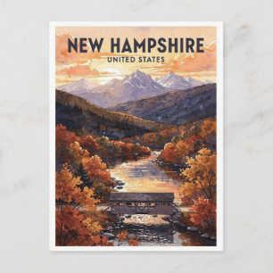 New Hampshire USA Vintage Travel Postcard