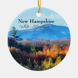 New Hampshire White Mountains Ceramic Ornament