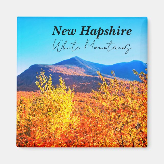 New Hampshire White Mountains in Autumn Magnet (Front)