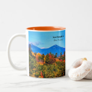New Hampshire White mountains Two-Tone Coffee Mug